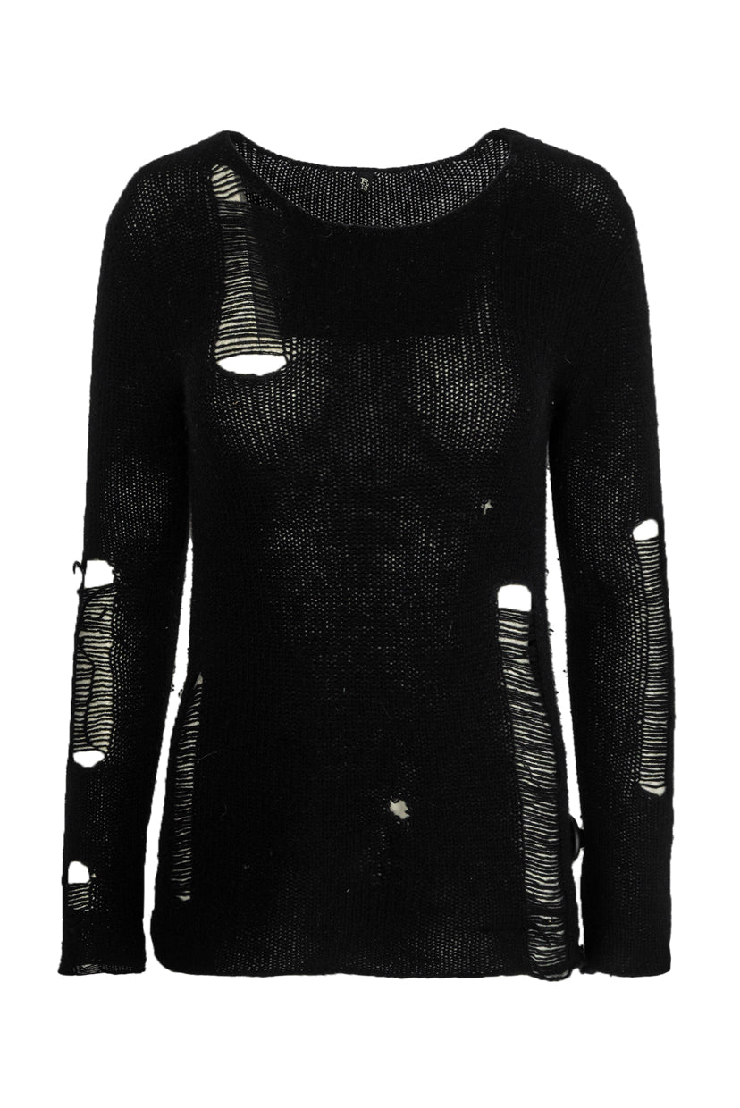 R13 Size M Distressed Cashmere Sweater