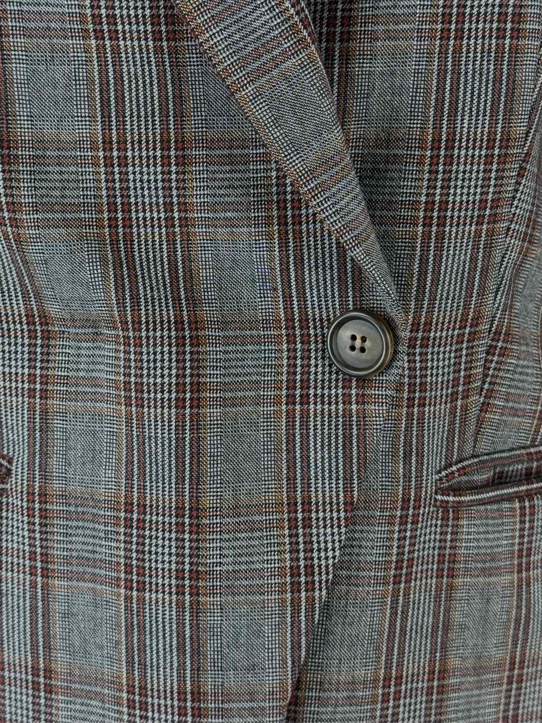 Brunello Cucinelli Size 38 Single Breasted Plaid Blazer