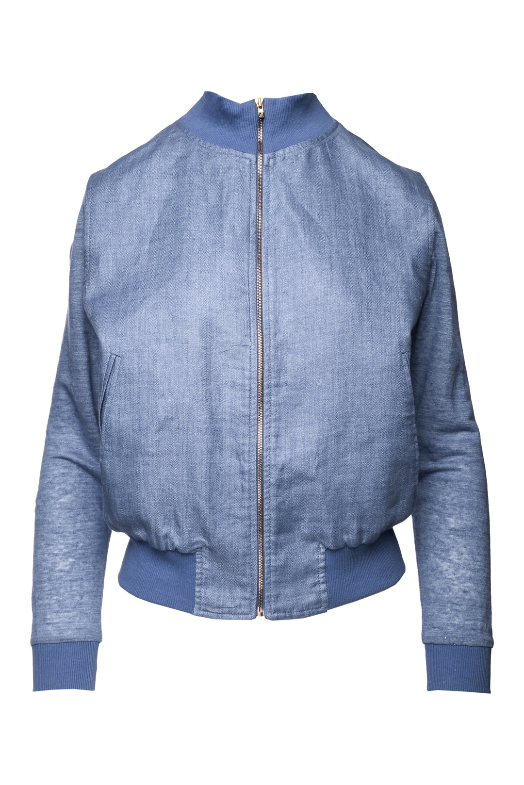 Autori Capresi Size M Linen Zip Bomber Jacket