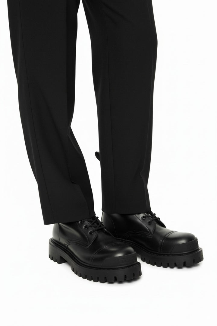 Balenciaga Size 37 Strike Lace-Up Boots