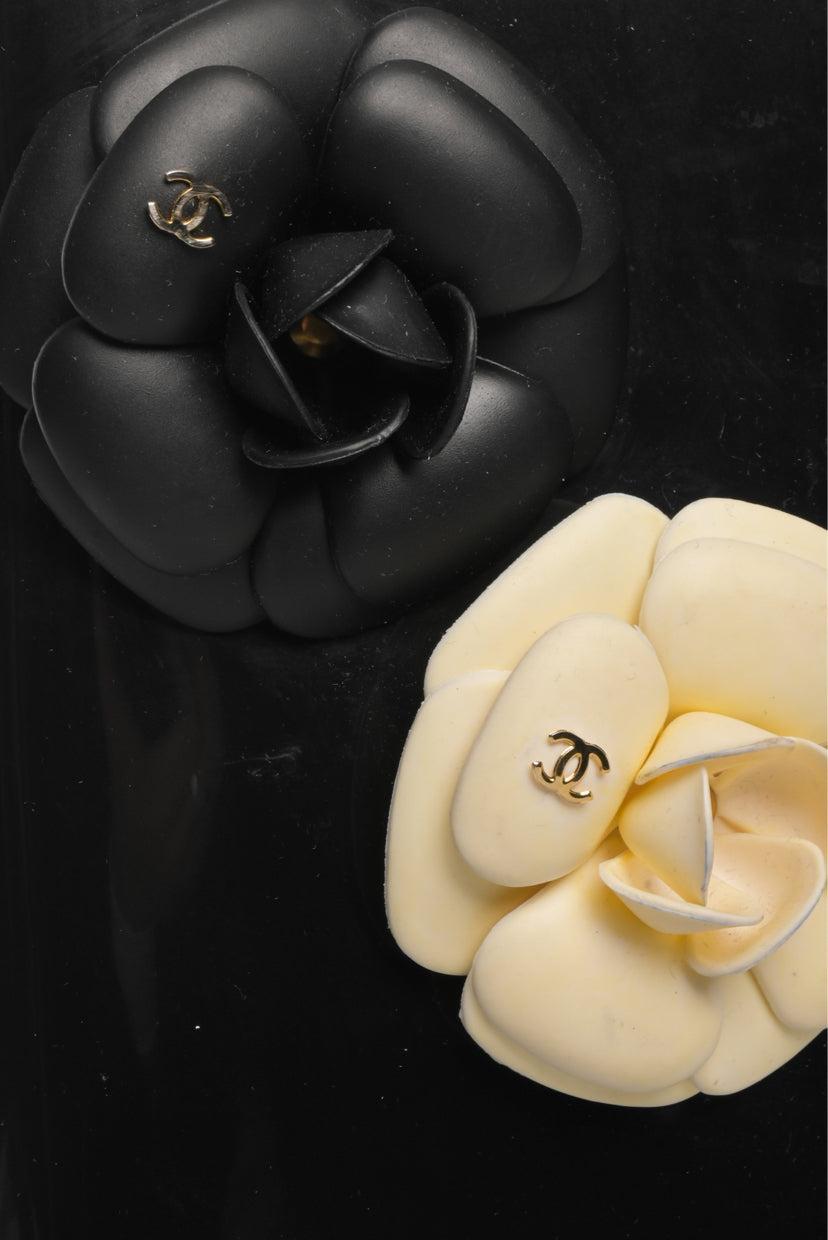 Chanel Size 36 Rubber Camellia Flower Rain Boots