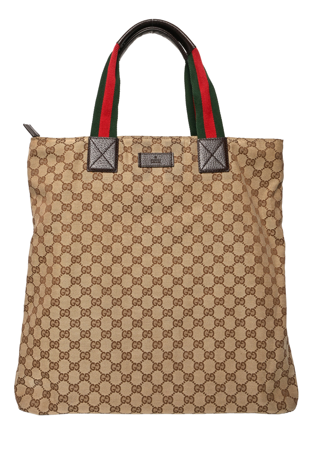 Gucci Vintage GG Monogram Large Web Handle Tote