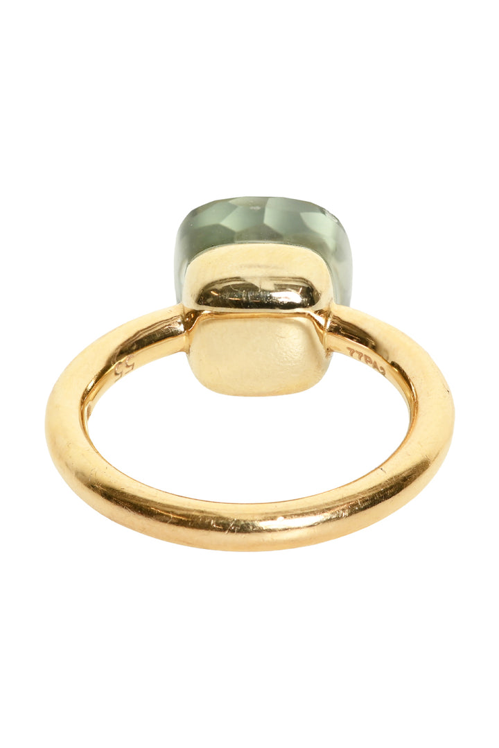 Pomellato Size 7 18K Yellow Gold Nudo Classic Prasiolite Ring