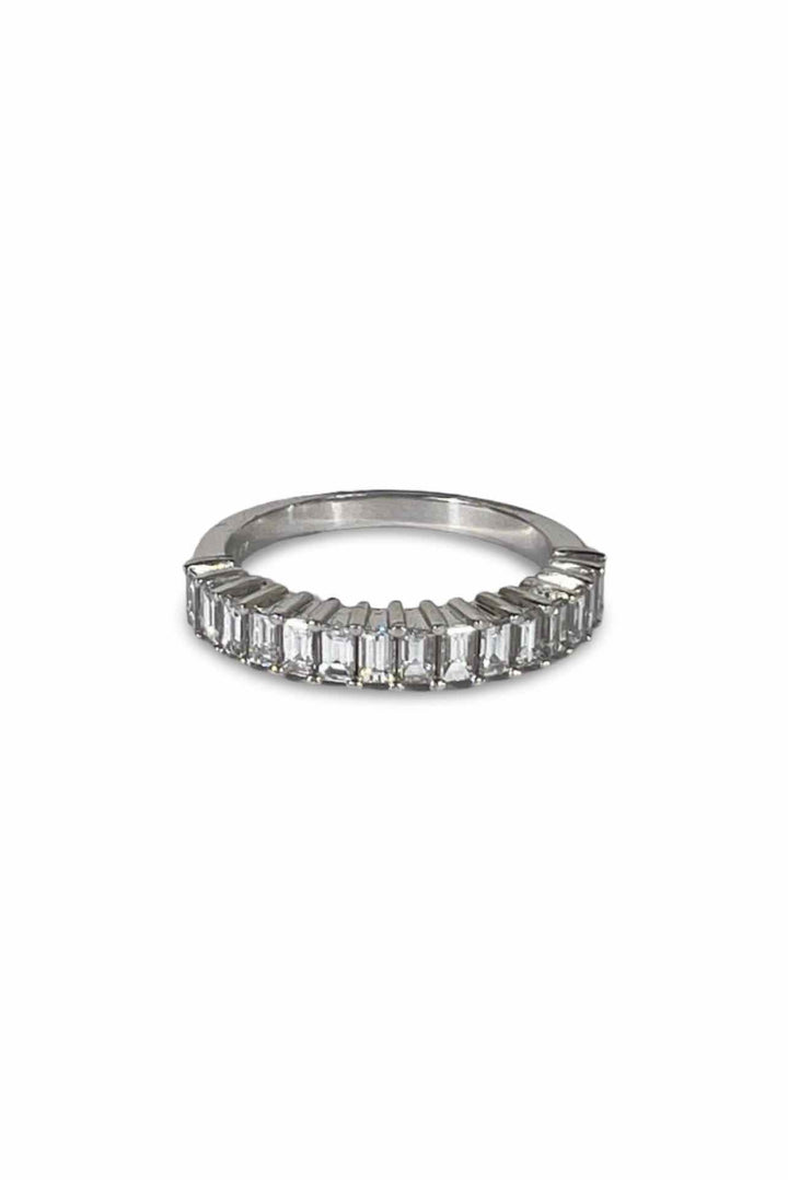 Baguette Half Eternity Band Size 7.75 Ring