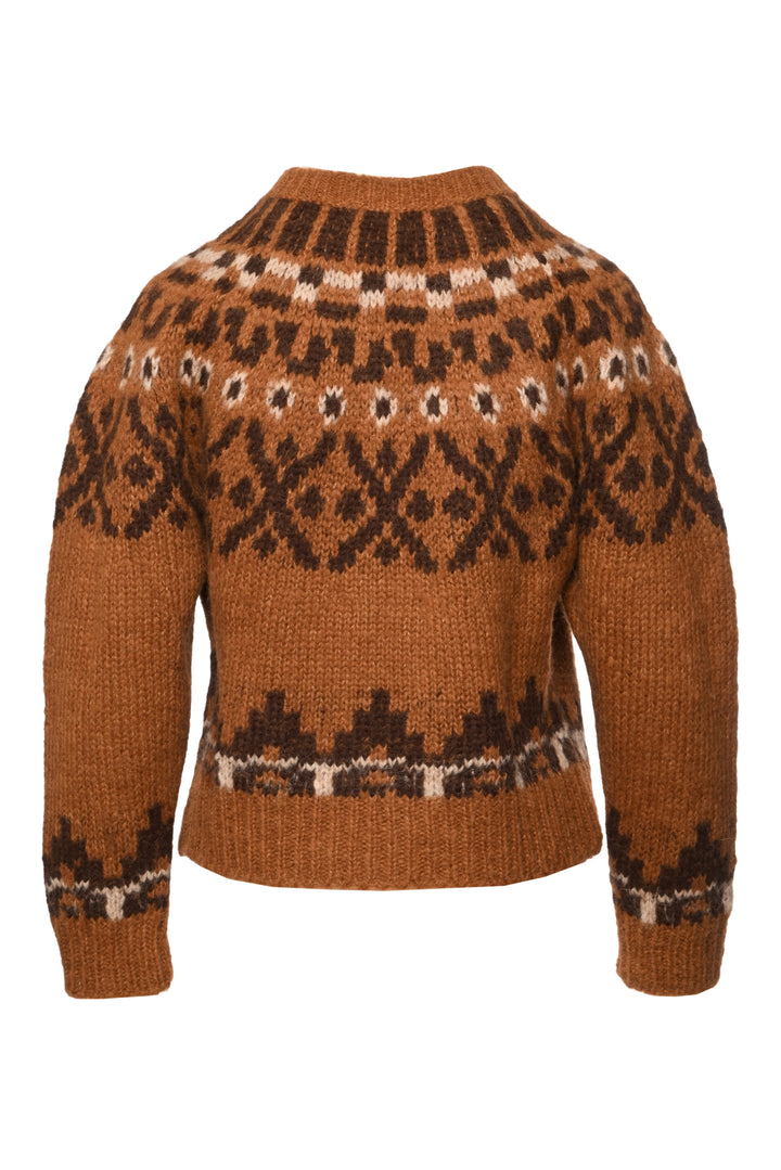 Frame Size M Fair Isle Alpaca-Blend Sweater
