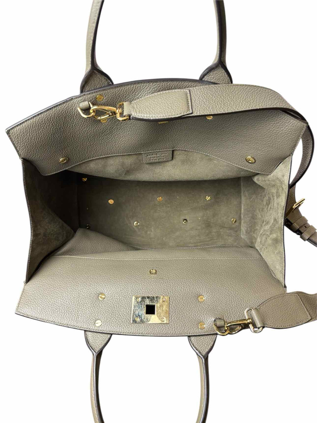 Salvatore Ferragamo Studio Leather Tote Purse