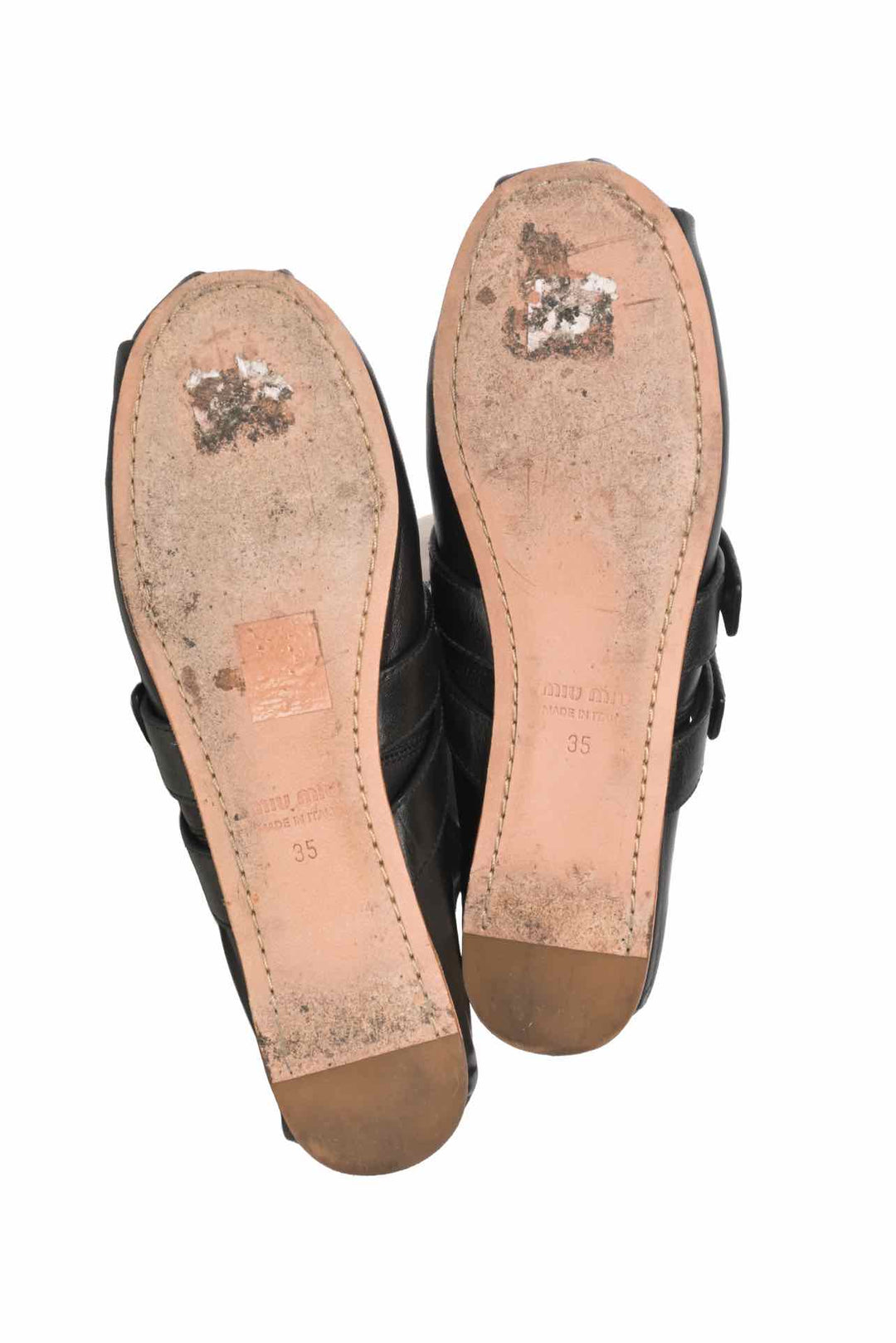Miu Miu Size 35 Nappa Ballerina Flats