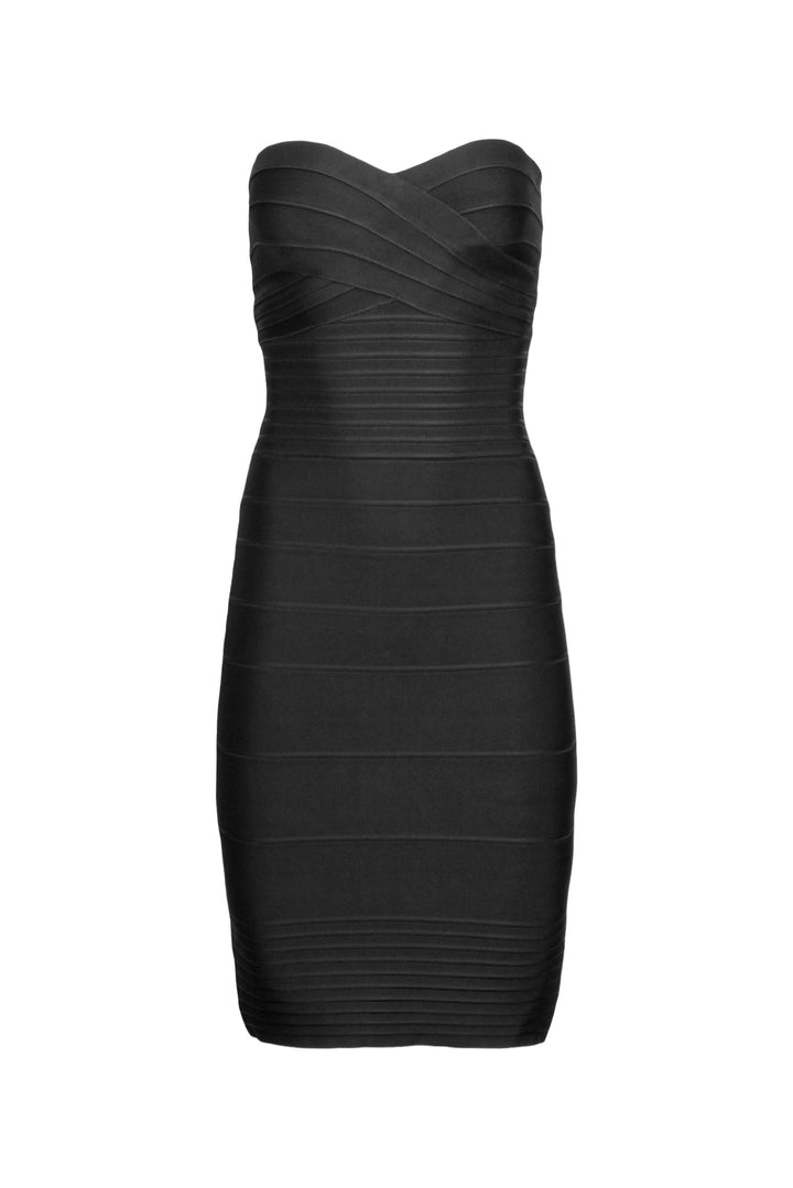 Herve Leger Size S Strapless Bandage Dress