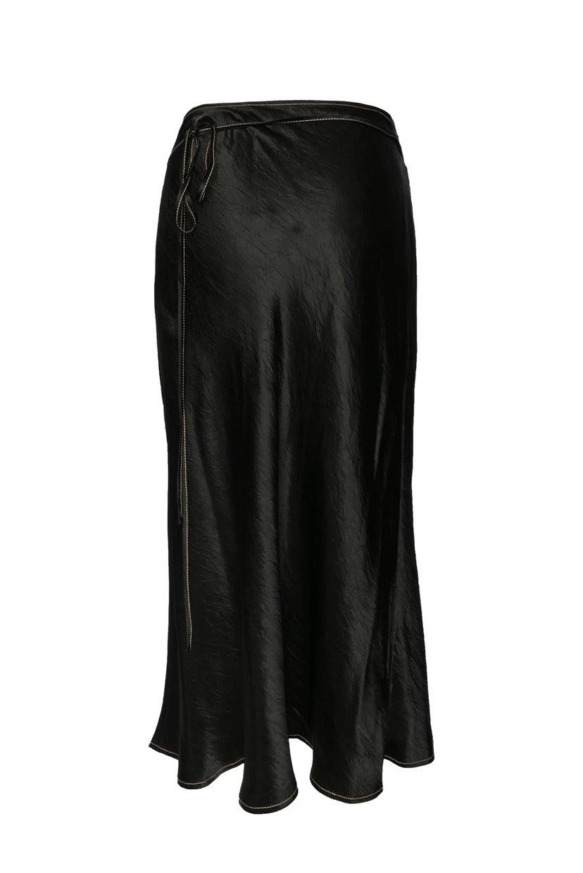 Acne Studios Size 36 Satin Wrap Skirt