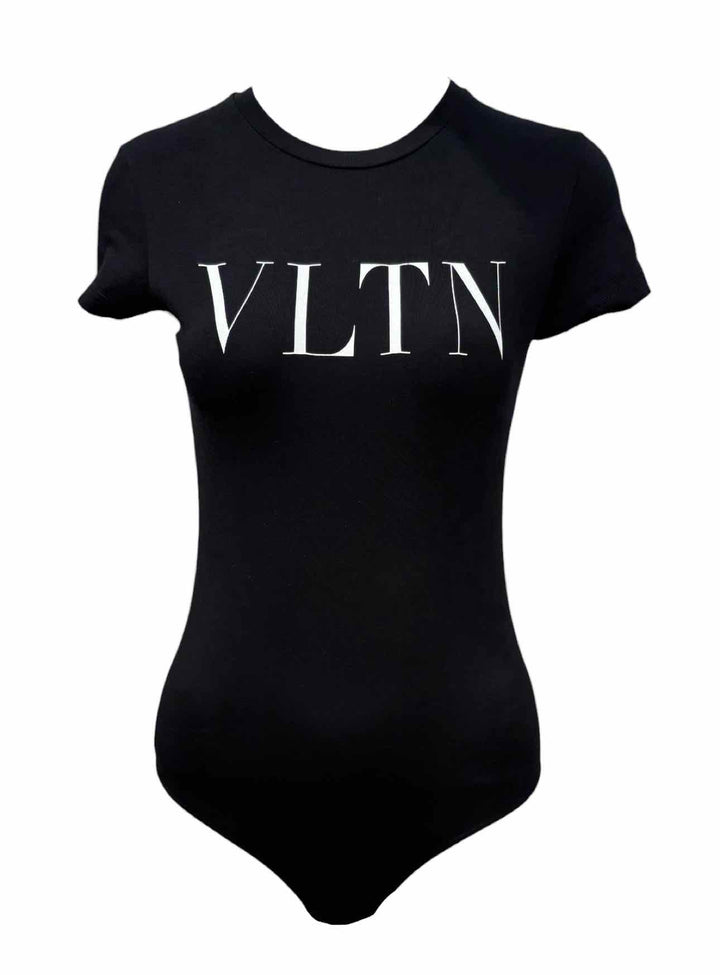 Valentino Size S Cotton Logo  Bodysuit