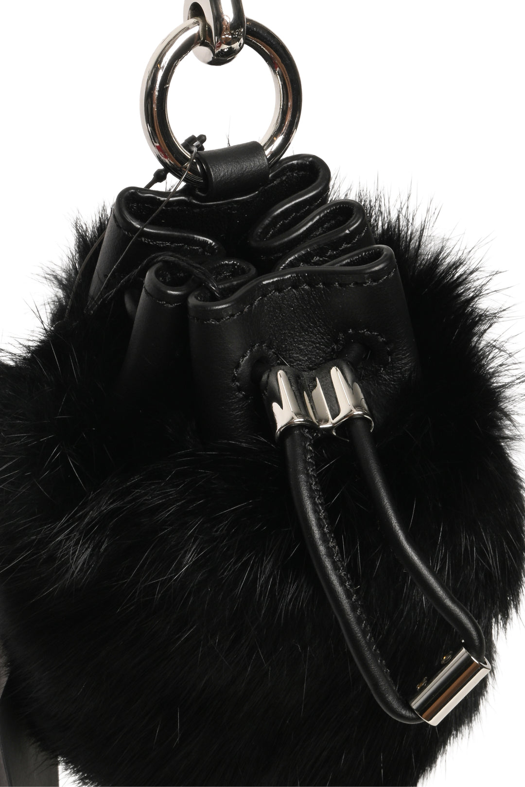 Alexander Wang Rabbit Fur Mini Roxy Keychain