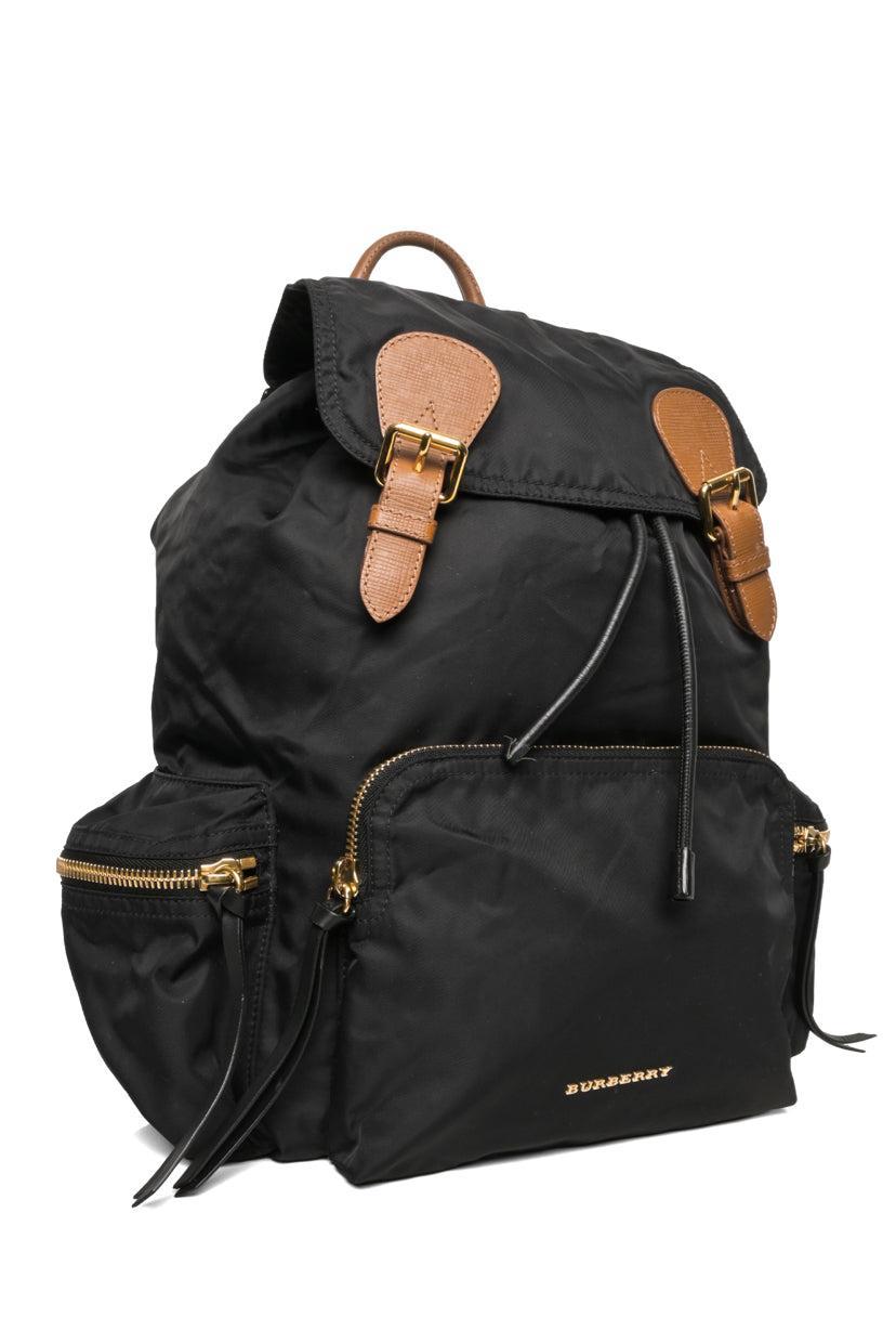 Burberry Rucksack Leather Trimmed BackPack