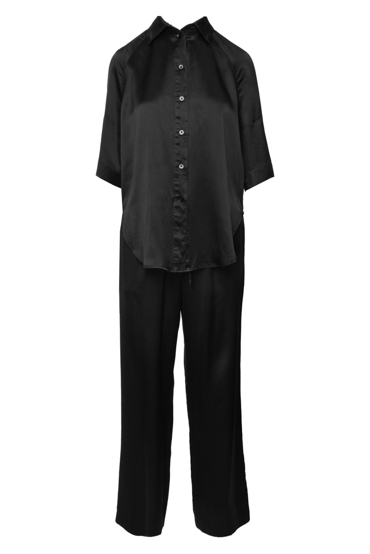 Loulou Studio Size XS/S Silk Short Sleeve Shirt & Pant Set