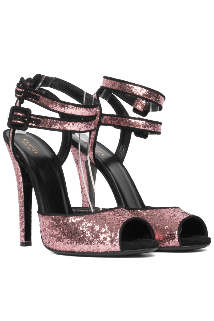 Gucci Size 40 Glitter Sandals