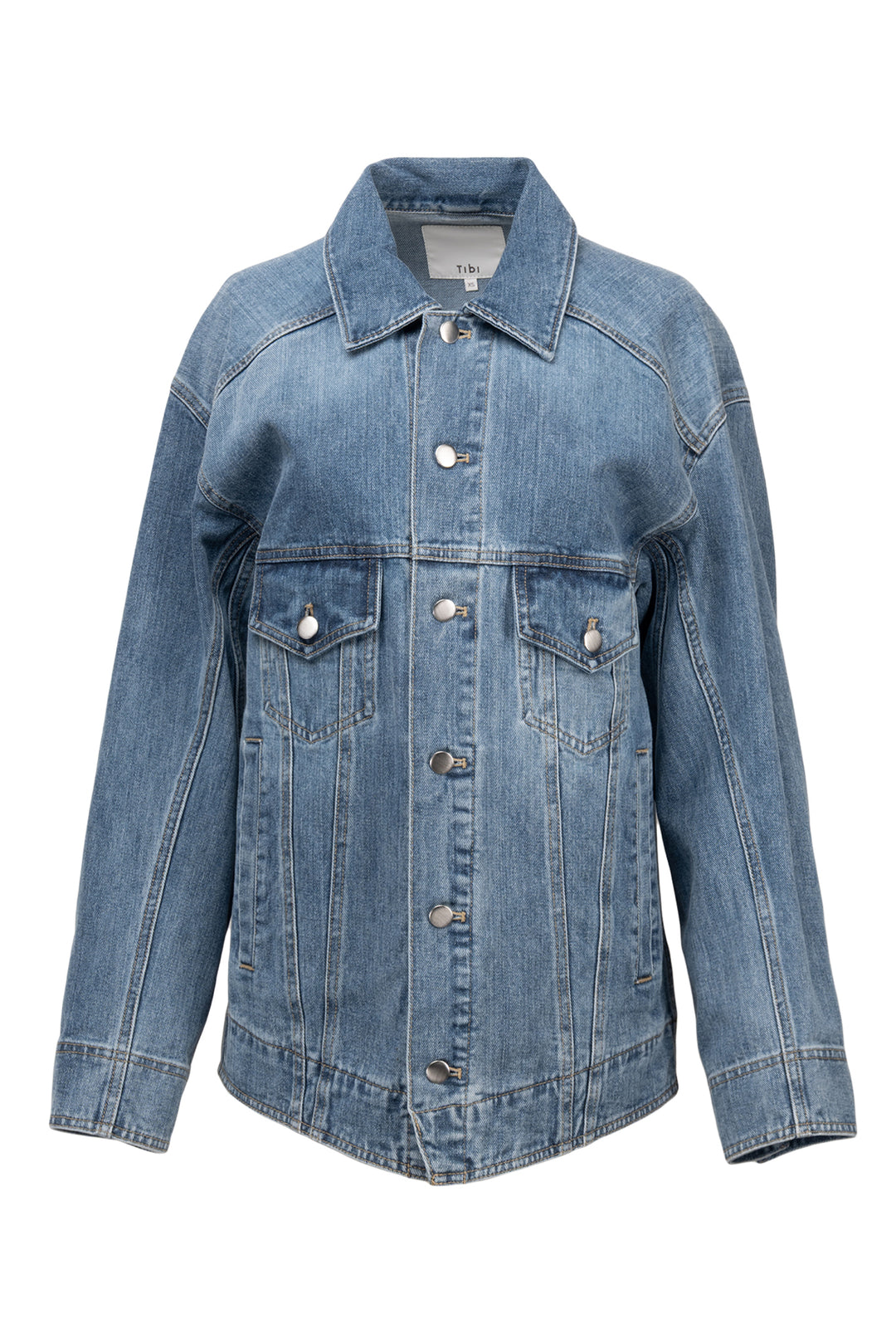 Tibi Size XS Oversized Jean Jacket