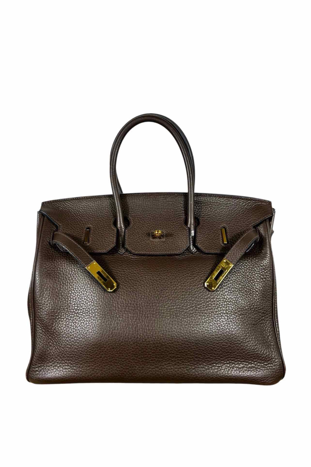 Hermes 2009 Clemence Leather Birkin 35