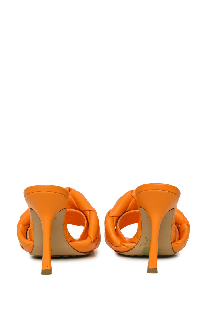 Bottega Veneta Size 35 Intrecciato Lido Heeled Sandals