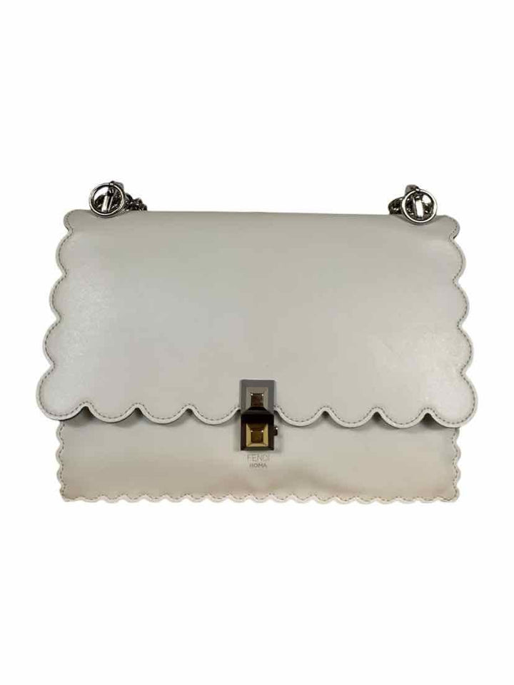 Fendi Medium Kan I Scalloped Shoulder Bag
