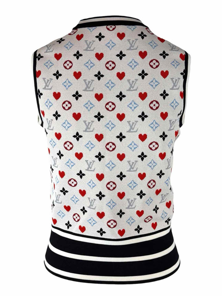 Louis Vuitton Size M 2021 Cruise Collection Game On Monogram Knit Vest