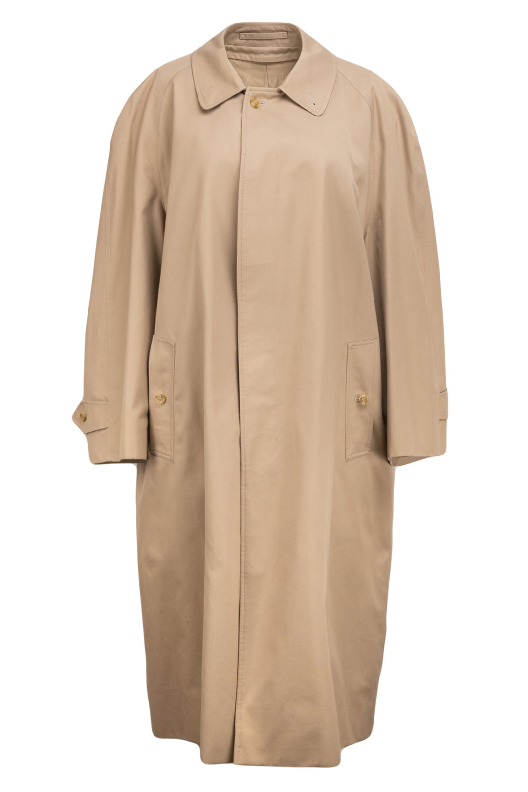 Burberry Size 48 Men's Vintage Burberrys Check Print Wool-Lined Trench Coat