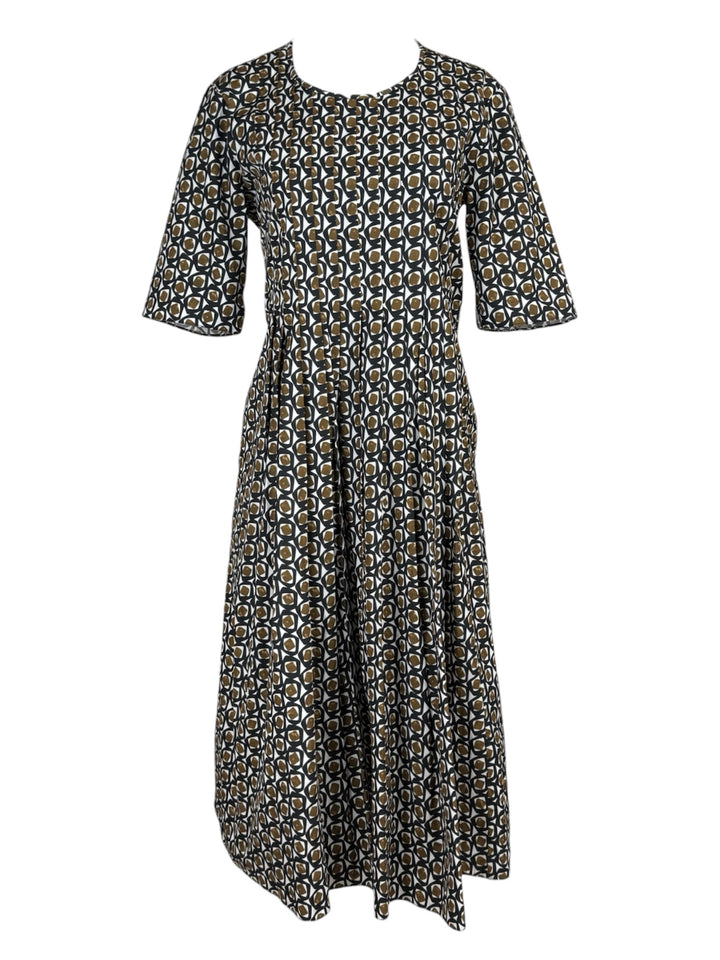 S' Max Mara Size 12 Printed Midi Dress