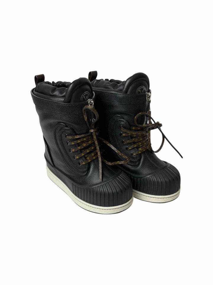 Louis Vuitton Size 36 Monogram Slalom Flat Half Boots
