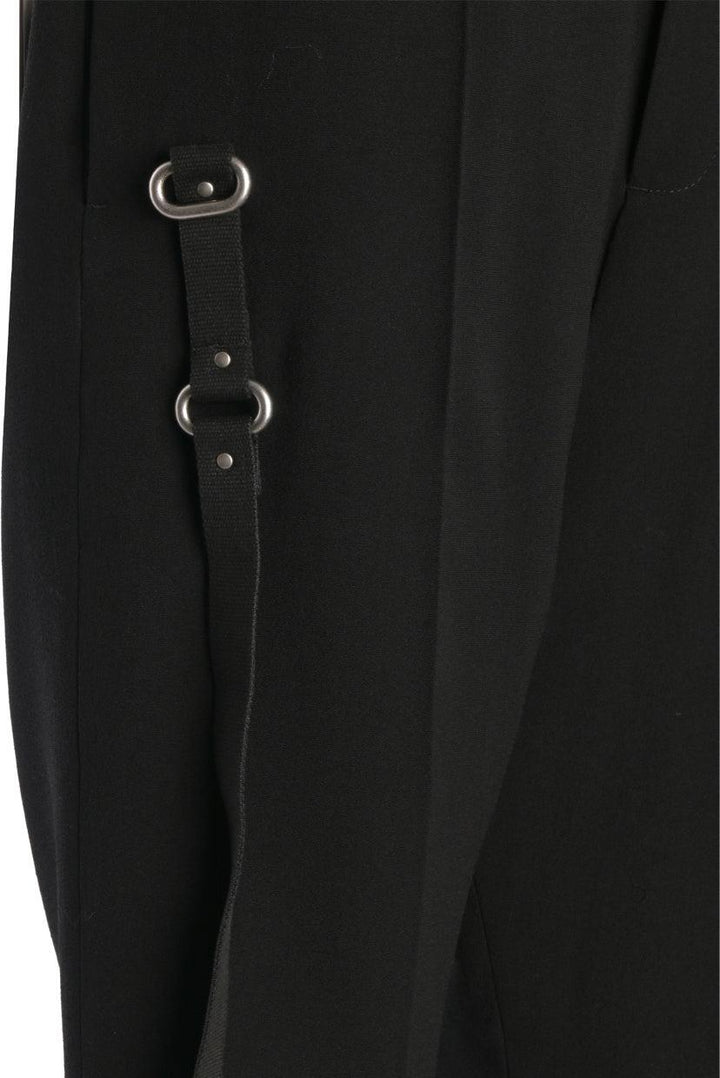Rick Owens Size 38 Men's Larry F/W 19 Crepe Cropped Trousers