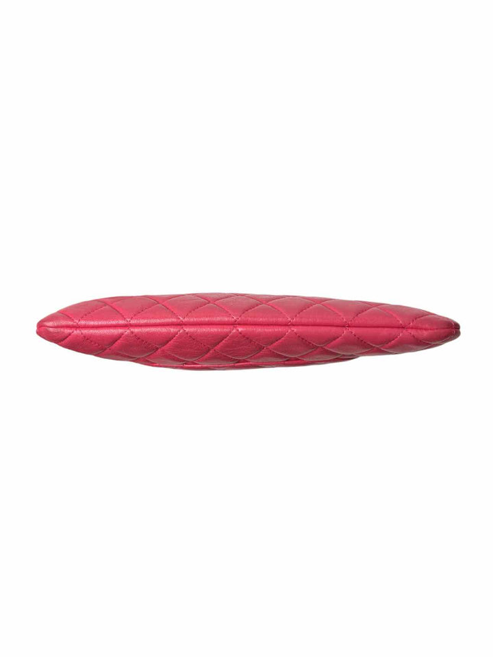 Chanel Quilted Lambskin O Case Clutch