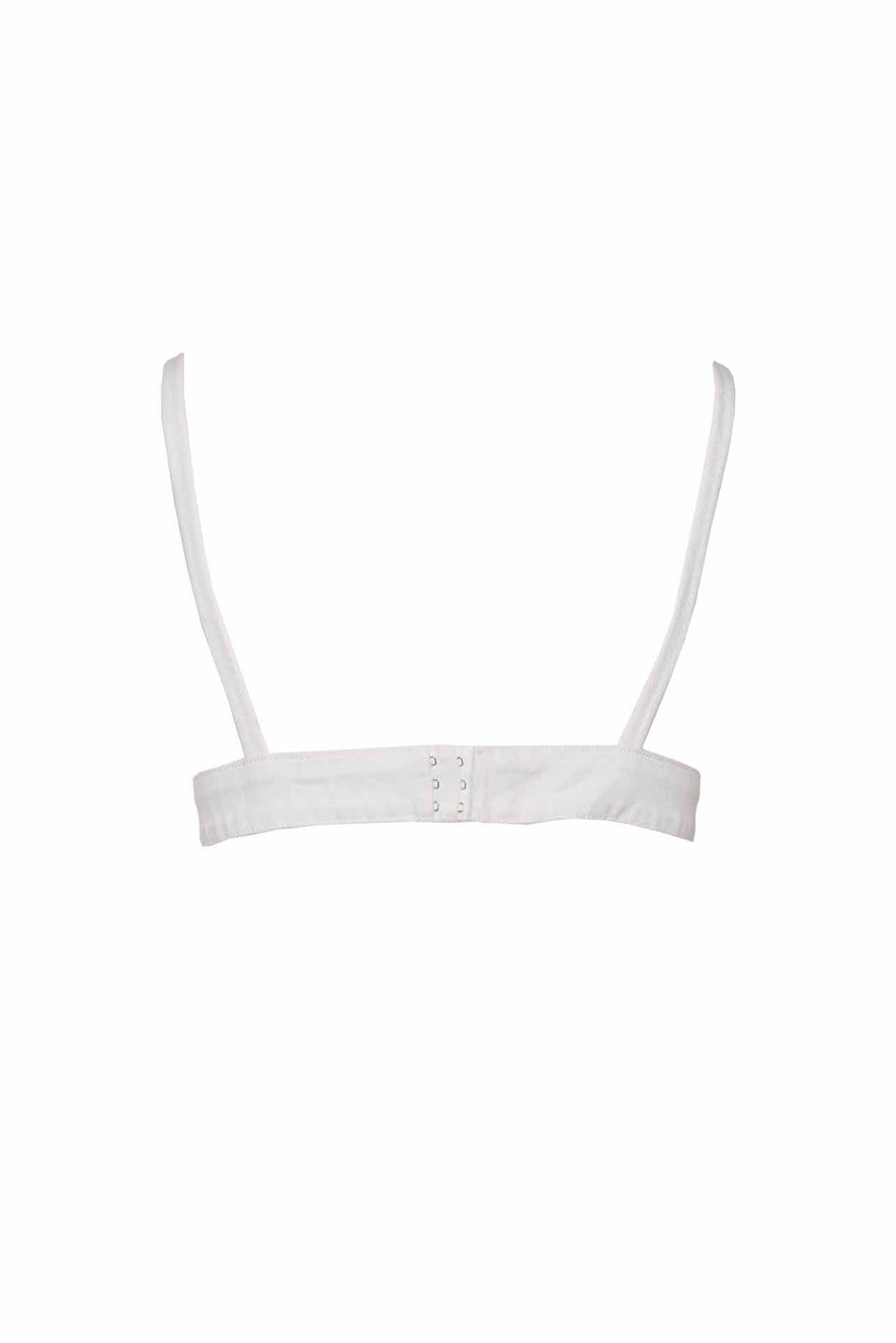 Prada Size S/M Logo Denim Bralette