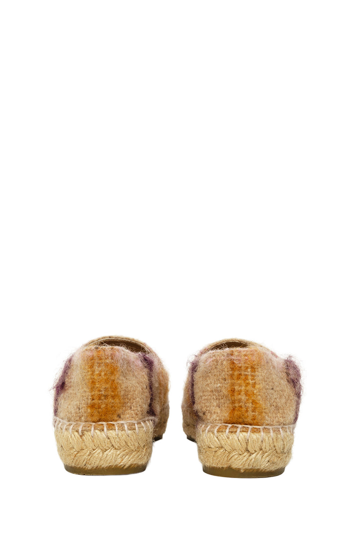 Chanel Size 35 Tweed Cap Toe CC Espadrilles