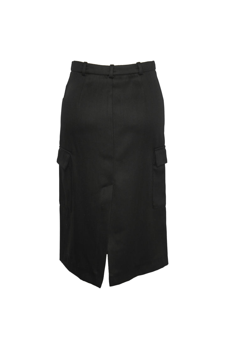 Loulou De Saison Size 34  Jasper Wool-Blend Twill Skirt