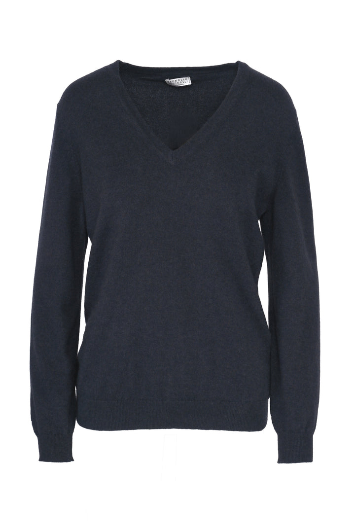 Brunello Cucinelli Size XL V-Neck Cashmere Sweater