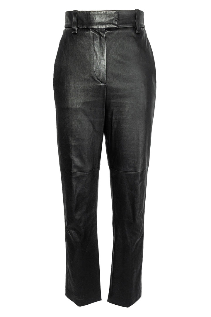 Brunello Cucinelli Size 4 Stretch Nappa Leather Pants