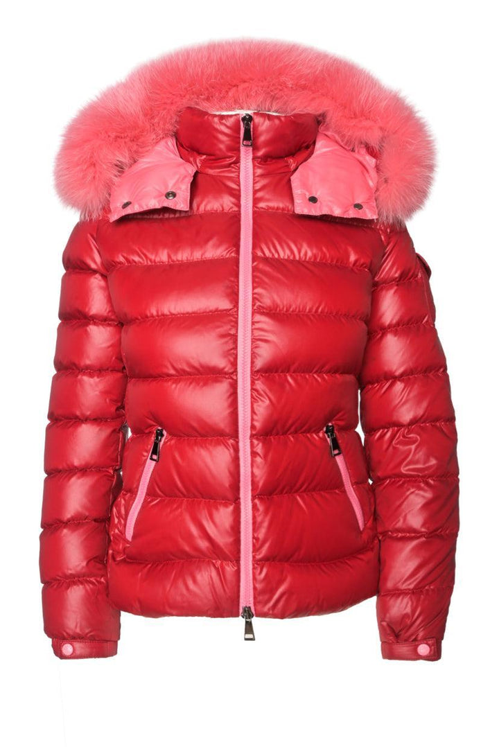 Moncler Size 0 Badyfur Fox Fur-Trimmed Hooded Short Down Jacket