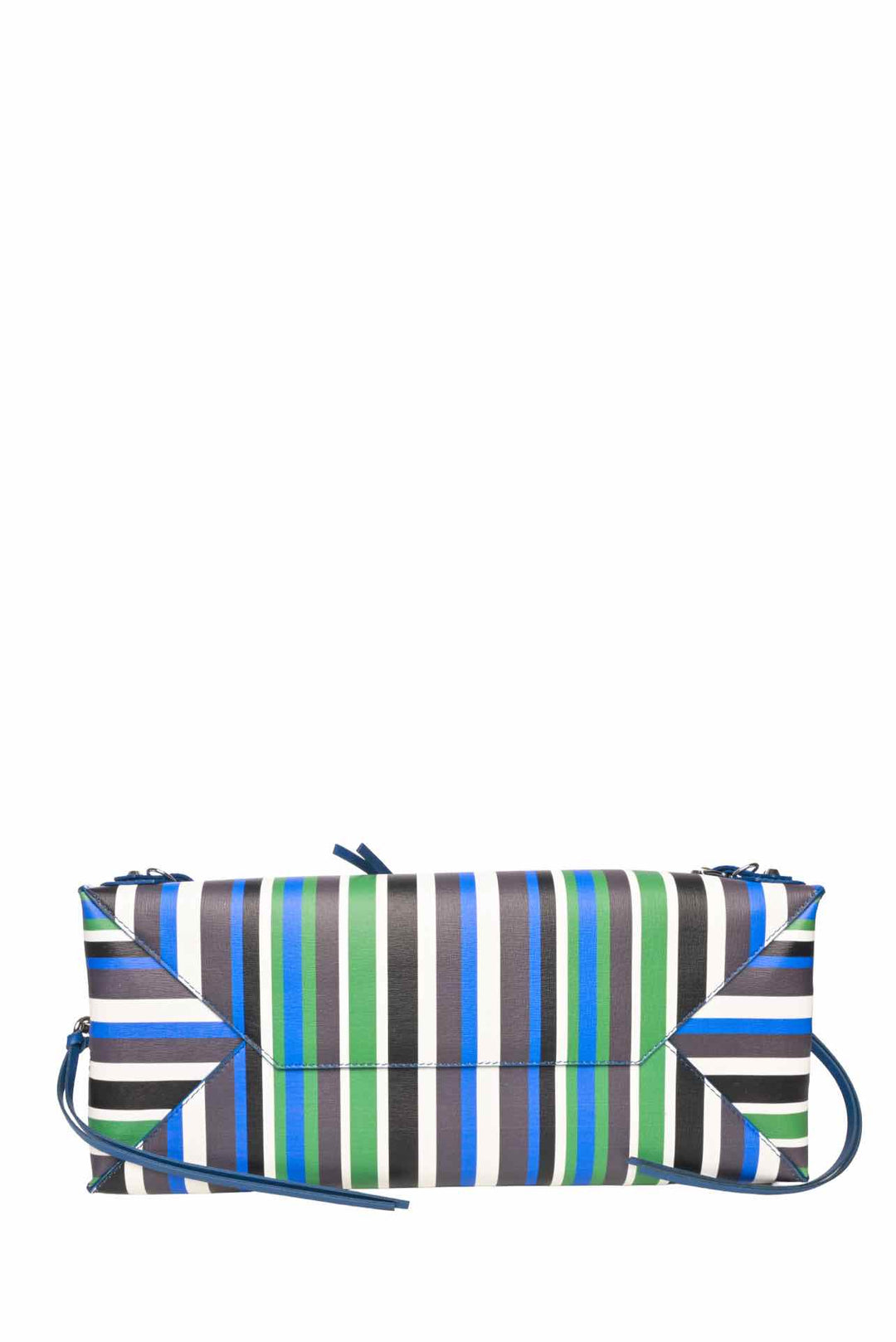 Balenciaga 2017 Striped Papier B4 Zip Around Tote