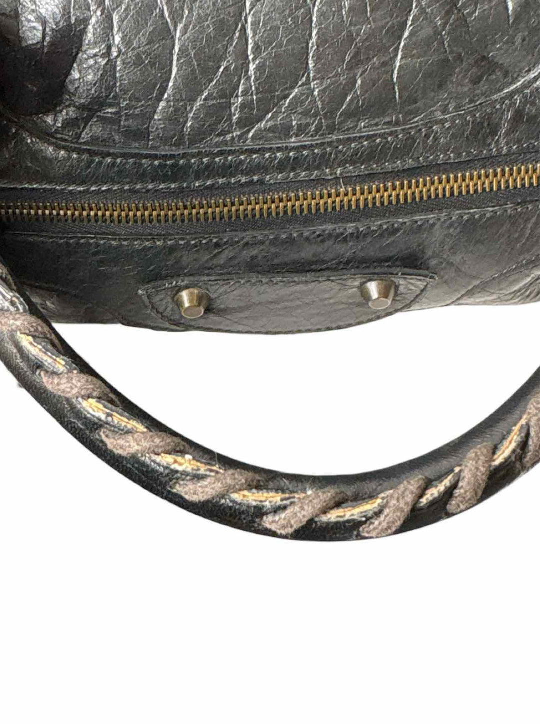 Balenciaga Black Leather City Bag Purse