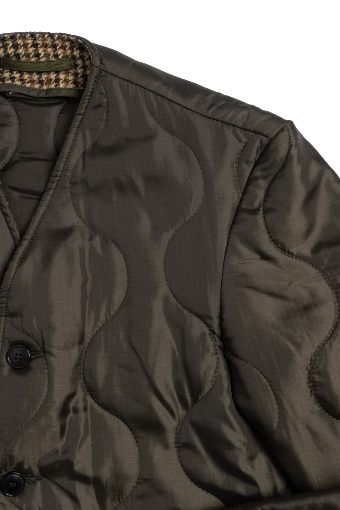 Fortela Size M Quilted Mixed Media Jacket