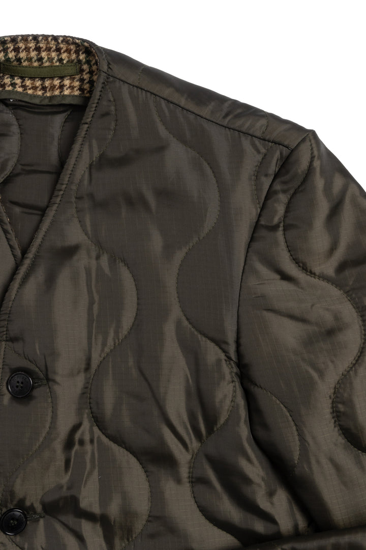 Fortela Size M Quilted Mixed Media Jacket