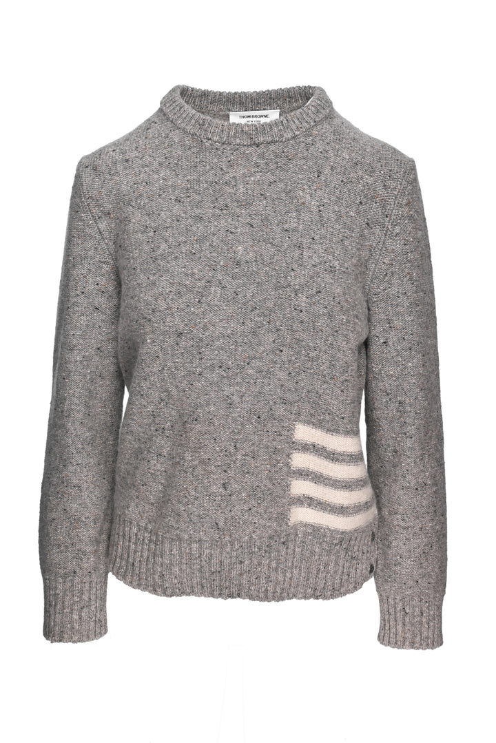 Thom Browne Size XS/S Intarsia Side 4 Bar Crew Knit Sweater