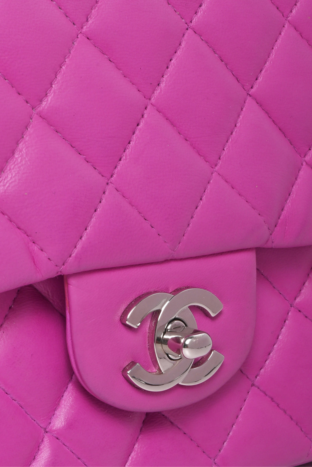 Chanel 2003-2004 Quilted Lambskin Medium Single Flap Shoulder Bag