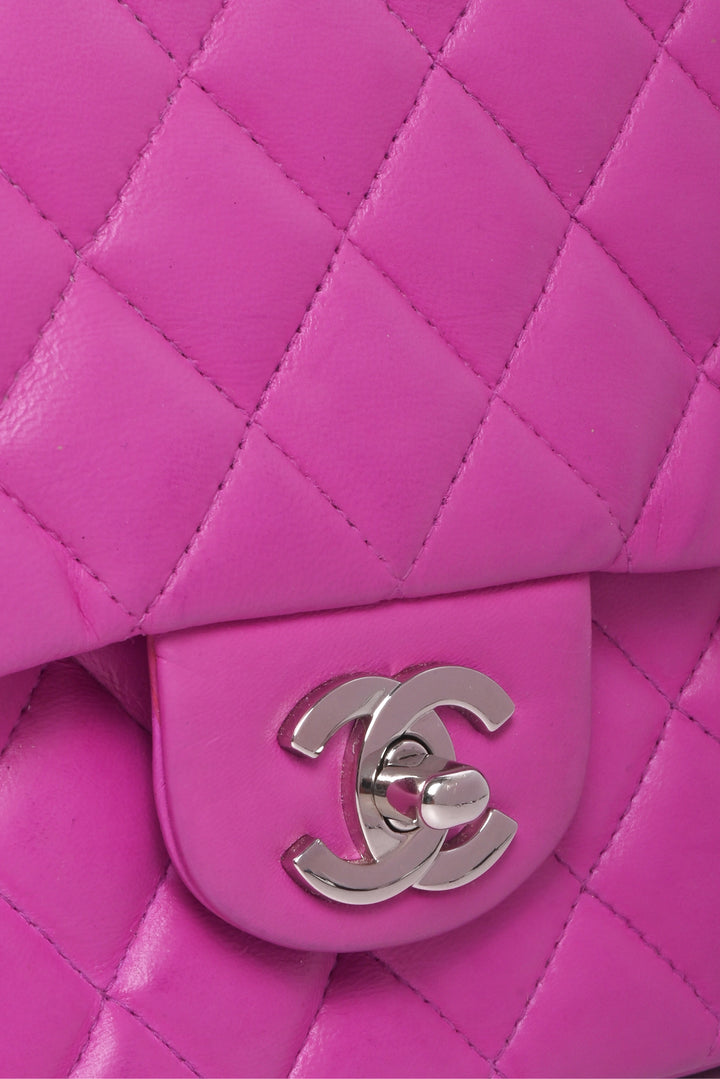 Chanel 2003-2004 Quilted Lambskin Medium Single Flap Shoulder Bag