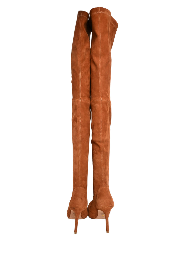 Stuart Weitzman Size 7.5 Thigh High Pointed Toe Boots