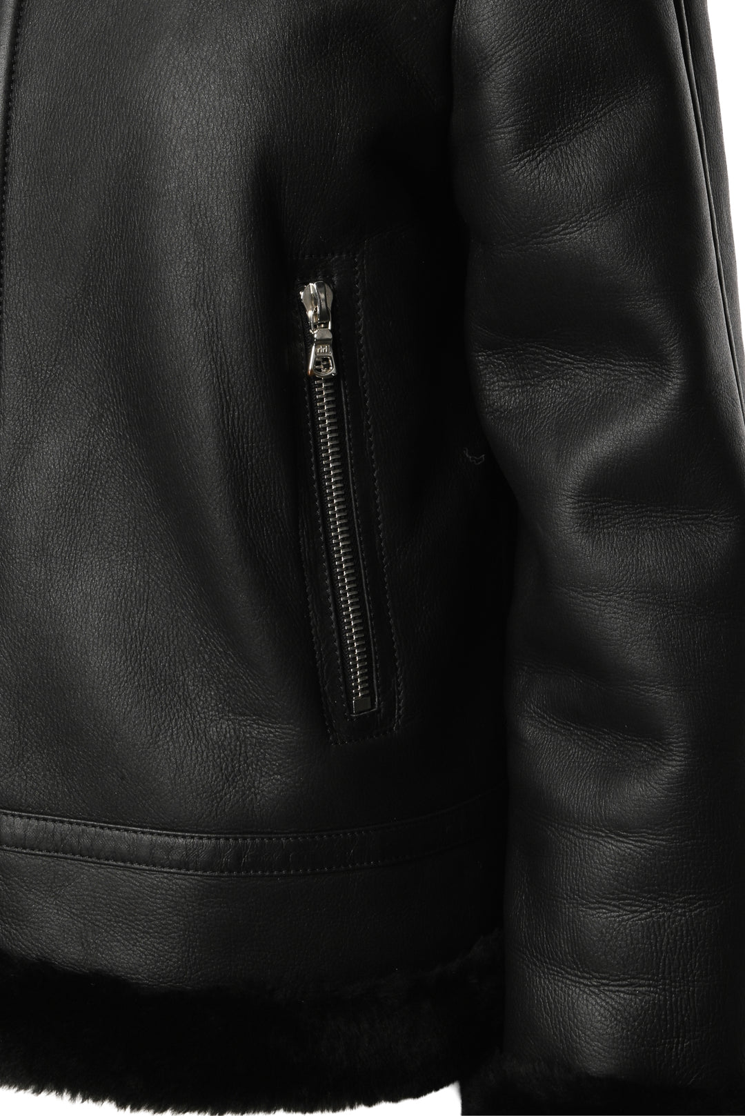 Judith & Charles Size 8 Leather Aviator Jacket