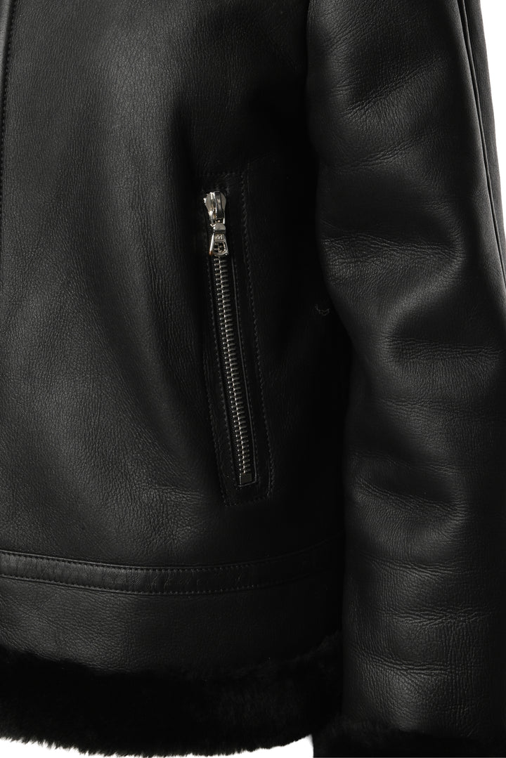 Judith & Charles Size 8 Leather Aviator Jacket