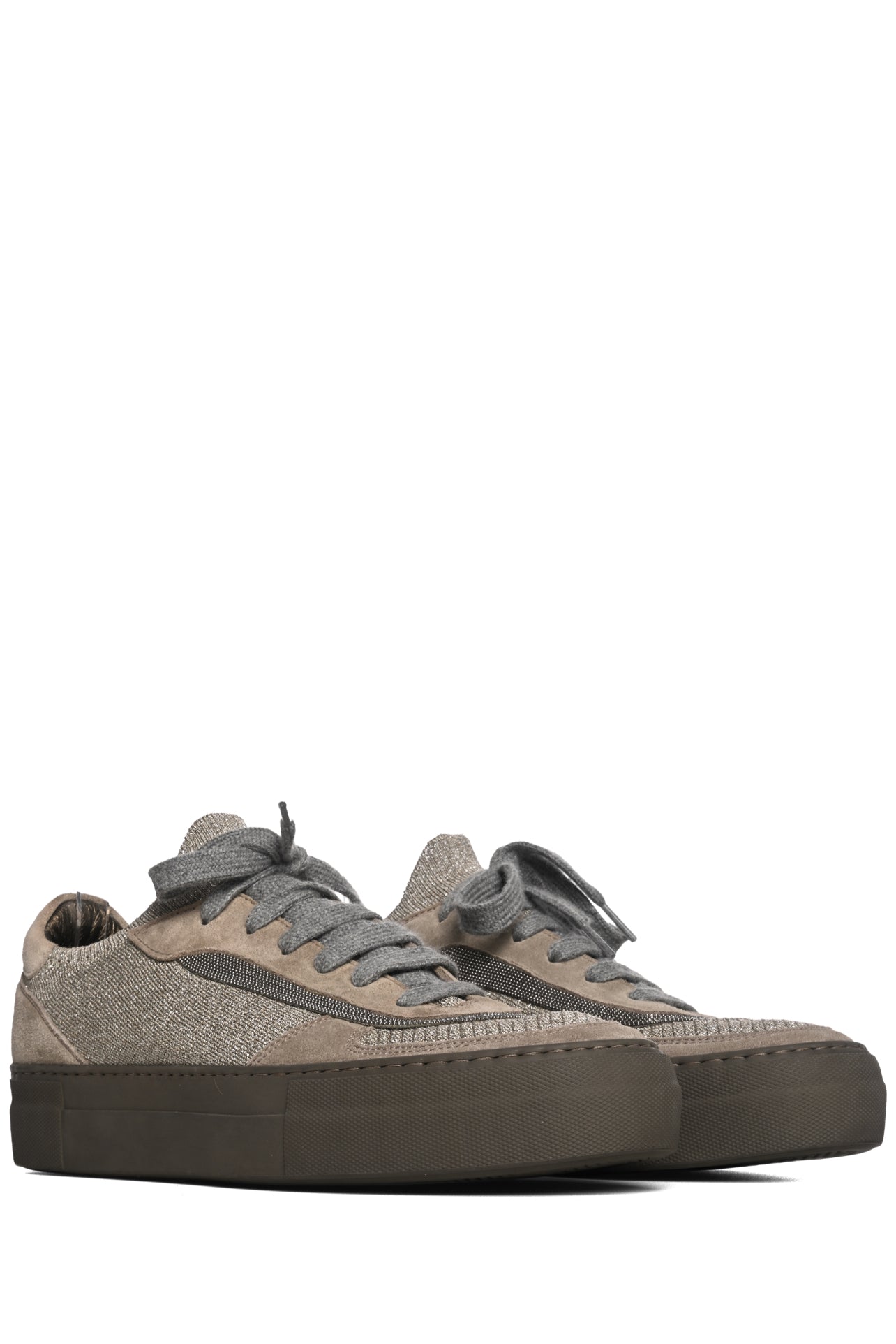 Brunello Cucinelli Size 41 Monili Glitter Sneaker - Luxury Used