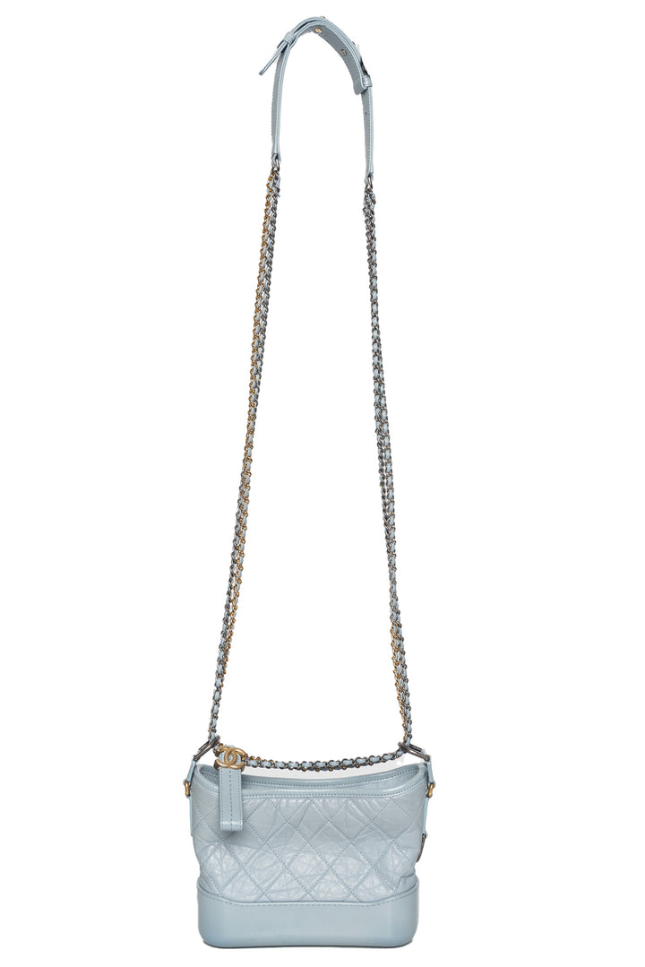 Chanel 2019 Aged Calfskin Small Gabrielle Hobo Bag