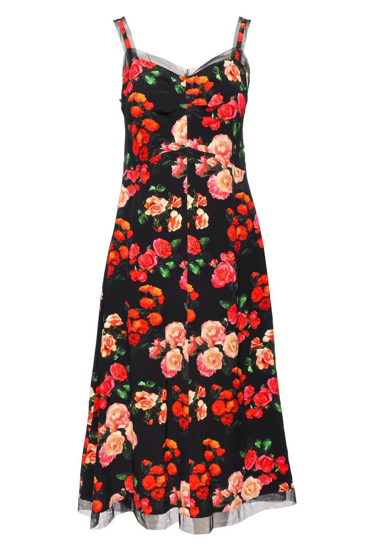 Molly Goddard Size M Rose Floral Midi Dress