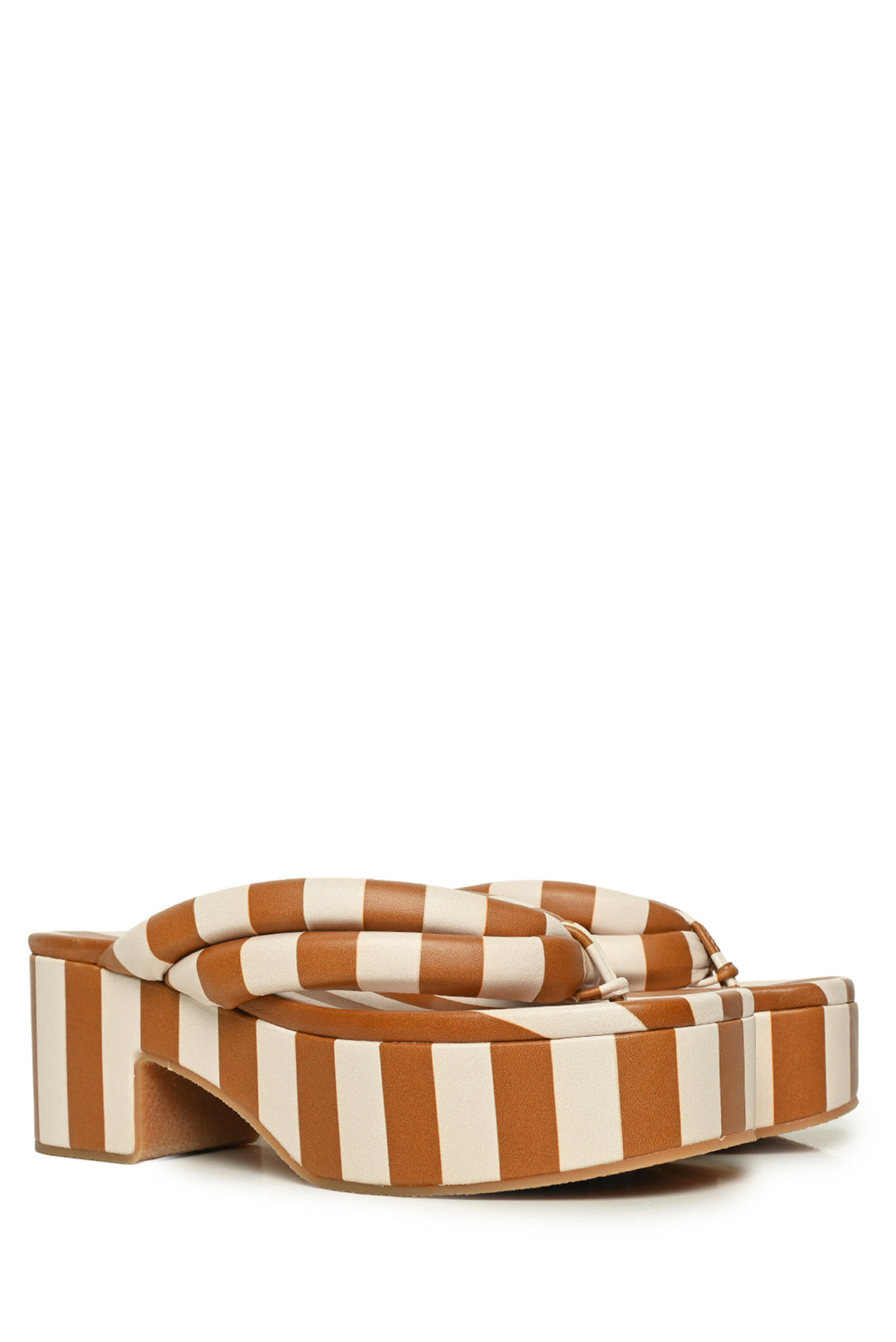 Dries Van Noten Size 37.5 Striped Platform Sandals