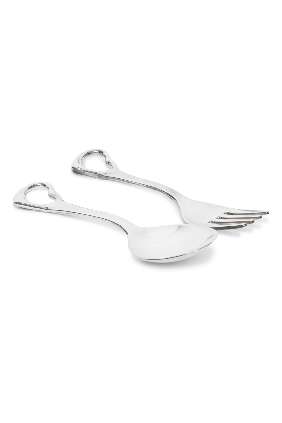 Tiffany & Co Open Heart Fork and Spoon Baby Set