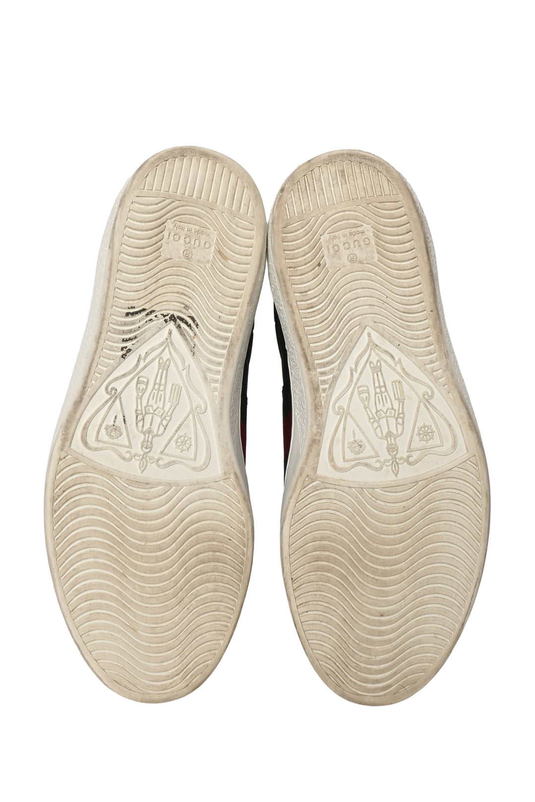 Gucci Size 8 Monogram Ace Web Sneaker